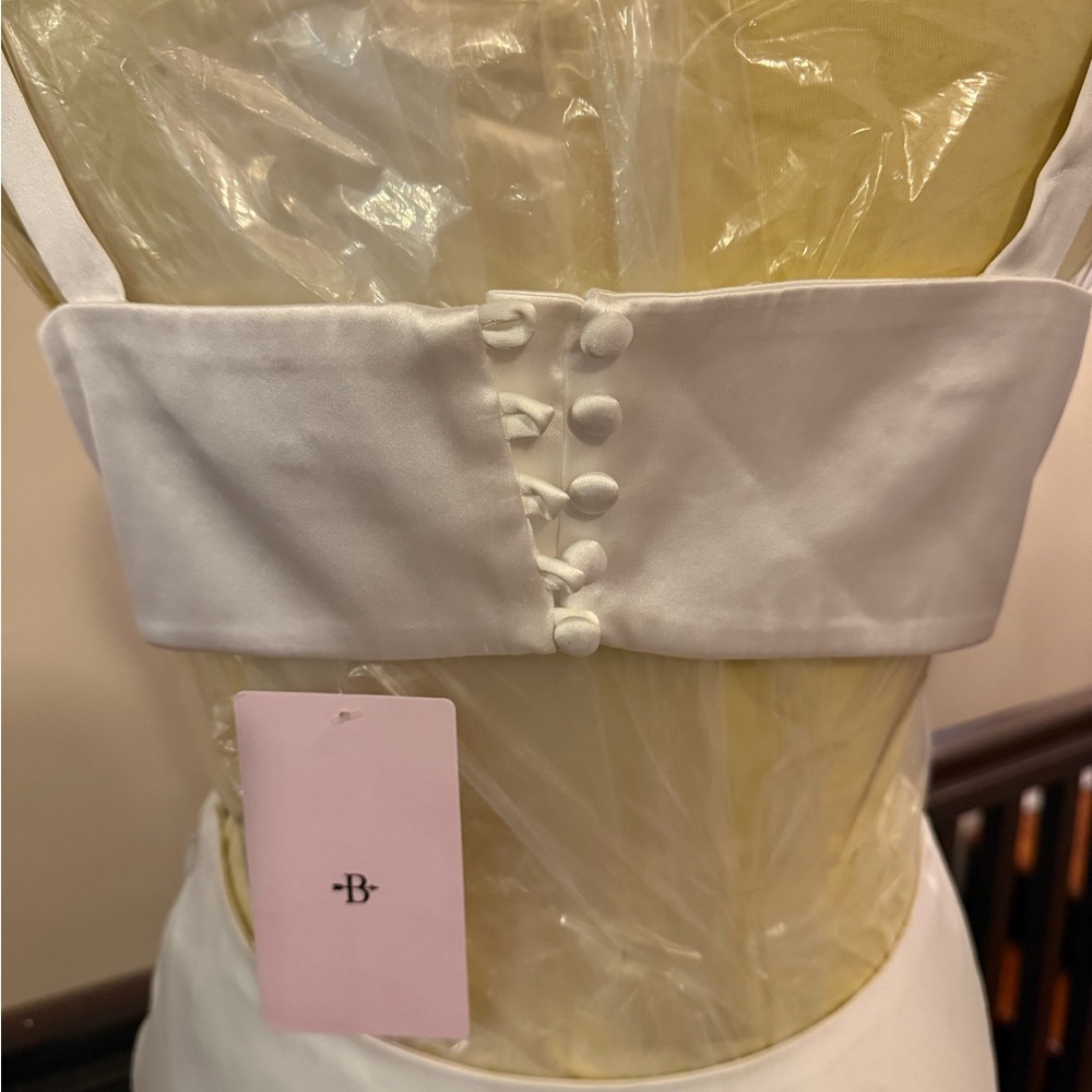 Anthropologie Sachin & Babi Sierra V-Neck Cutout Satin Midi dress, Size 10 NWT - Picture 8 of 13